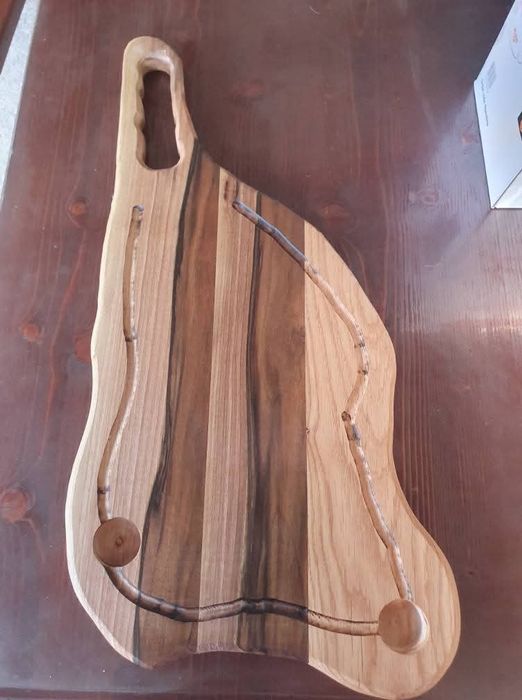 Platou servire rustic din lemn