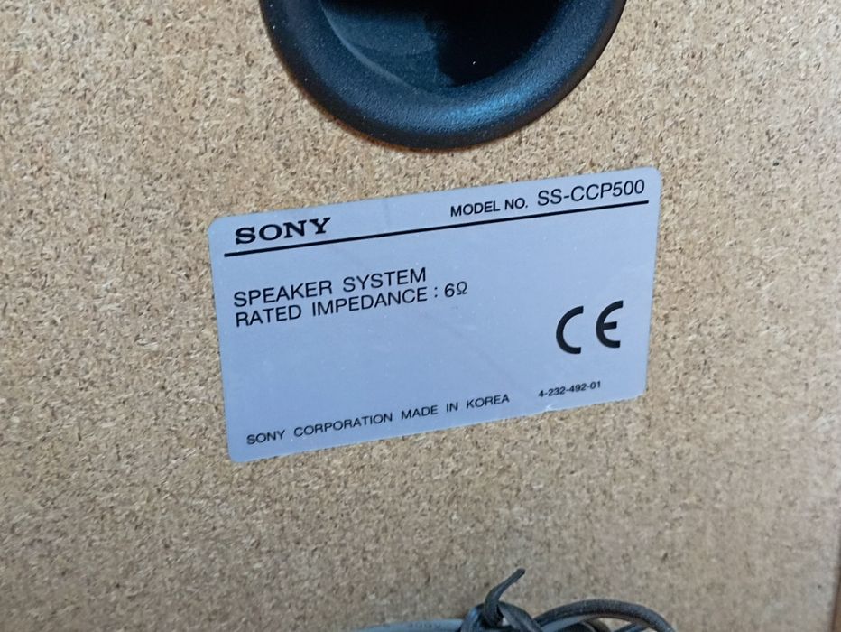 Pentru PIESE (SetBoxe SS-CCP-500), 6ohmi, originale-Sony, incinte acustice și difuzoare înalte în stare foarte bună.