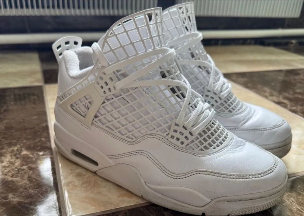 Air Jordan 4" Net - White/Metallic Gold