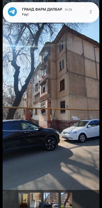 Учтепа тумани 13 квартилда 2 хонали квартира сотилади Хоналари смешини