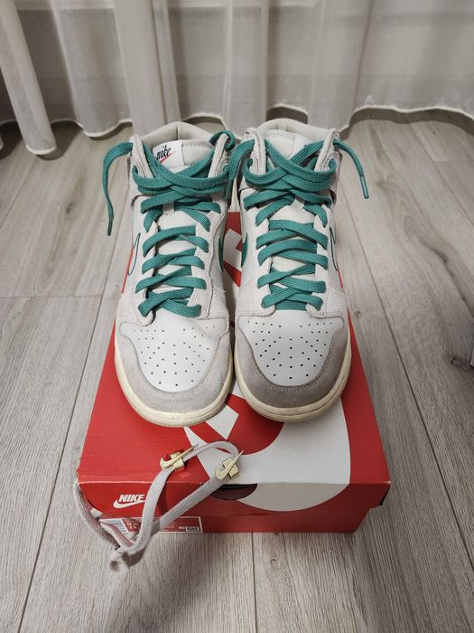 Nike Dunk High SE First Use Light Bone Sail Green măsură 43