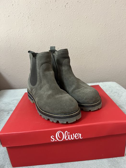 Боти s. Oliver от естествен велур