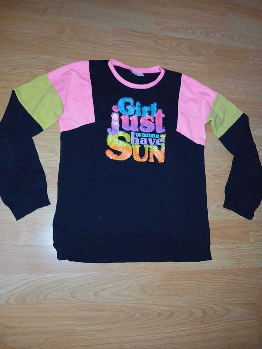 Bluza pentru fetite, cu maneca lunga