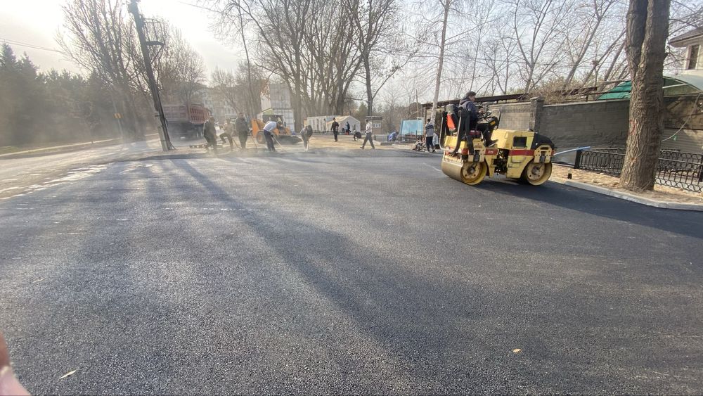 Асфальт Асфальтирование Укладка асфальта