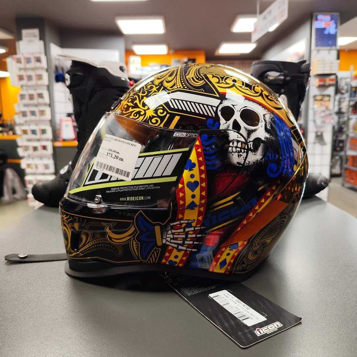 ПРОМОЦИЯ Каска ICON Aiform  SUICIDE KING - от 469 лв. - Код: 41179