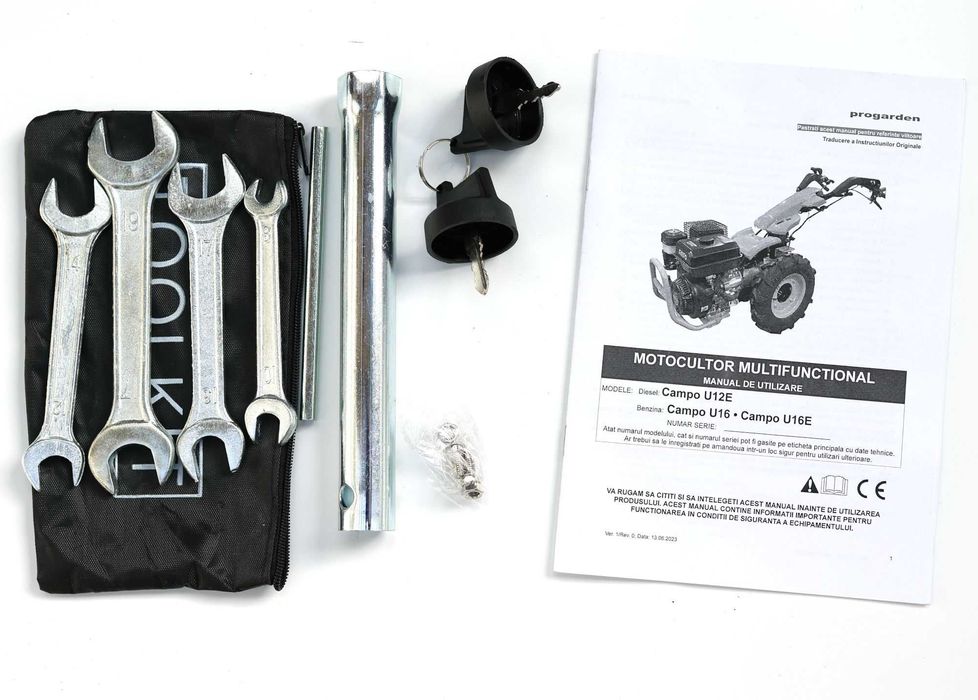 Multifunctional Campo U12E - 12CP, Diesel + Freza Tractata 90 cm