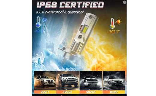 Becuri LED SET 2 BUC H7 PUTERE MARE 300W canbus pret 100 lei set