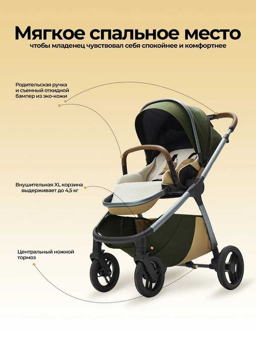 Детская коляска Bask 2 в 1