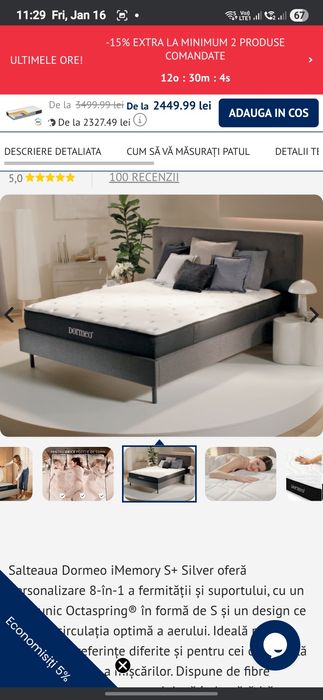 Saltea Dormeo 8 in 1