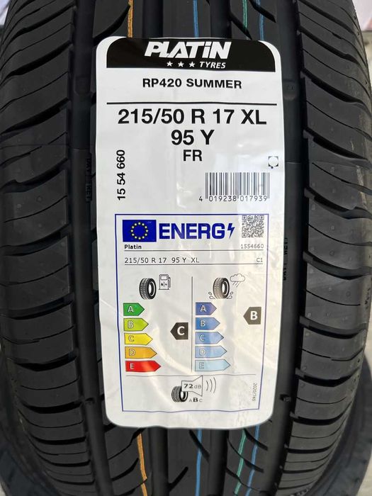 215/50/17 Летни гуми PLATIN 215/50 R17 XL с борд DOT24 made in FRANCE!
