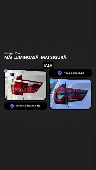 Stopuri Triple BMW G30 non-facelift retrofit F10 F30 F25 F01 F36 X3