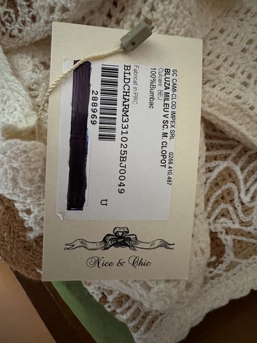 Bluză Croșetată cu Mâneci Tip Clopot – Stil Feminin și Elegant | CATO