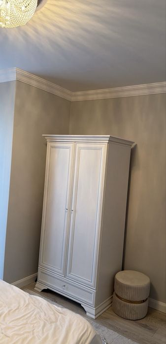 Dulap MDF compus din 2 usi si 1 sertar, culoare alb alpin, NOU