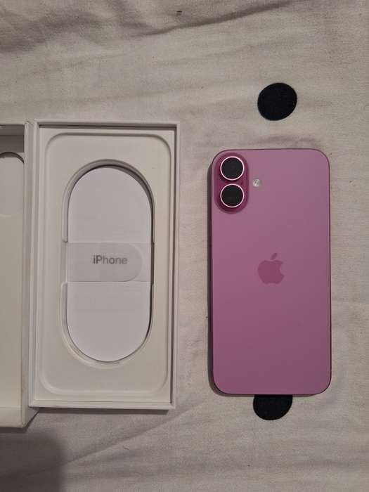 Iphone 16 Plus Pink, 128 Gb, cutie, factură de achizitie