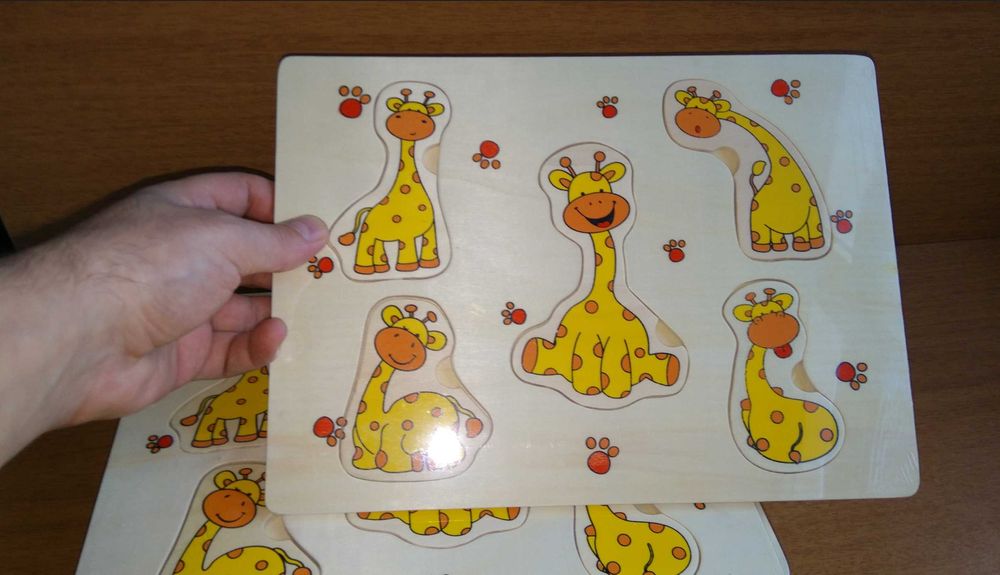 ТОП! 3 модела дървени дъски с животни  жираф, калинка и далматинец