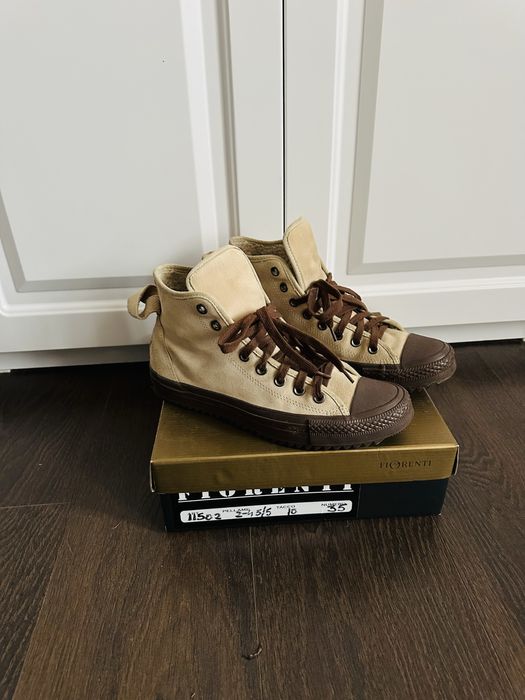 Ghete din piele naturala , Converse All Star , imblanite ,numarul 41,5