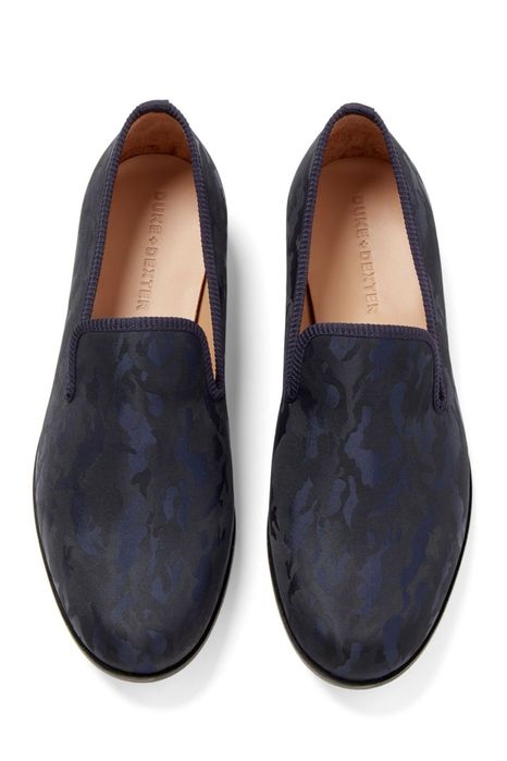 DUKE + Dexter Aqua Camo Loafer ръчна изработка мокасини Англия