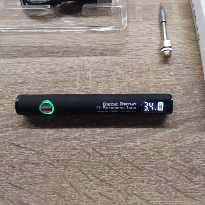 Преносим цифров поялник, регулиране на температурата, USB-C зареждане