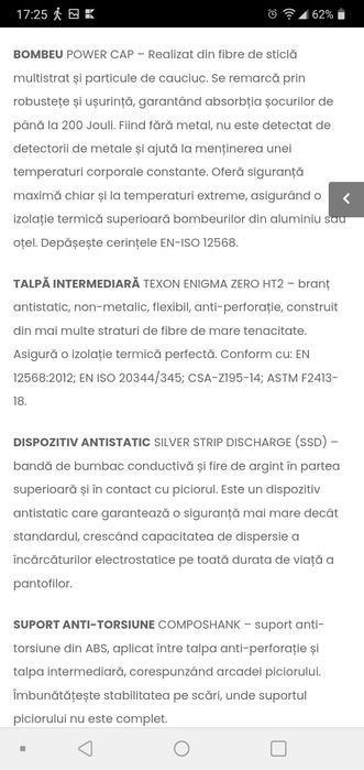 Pantofi protecție Indianapolis Abautblu mărimea 44