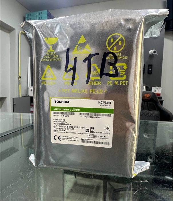 HDD 4 TB yangi toshiba