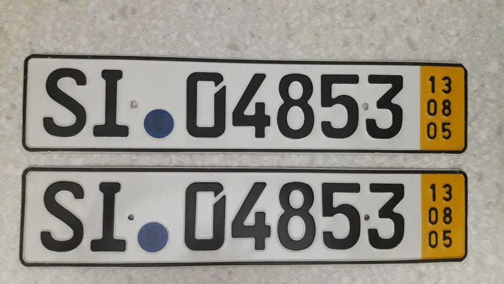 Номерные знаки для а.м. Из Германии