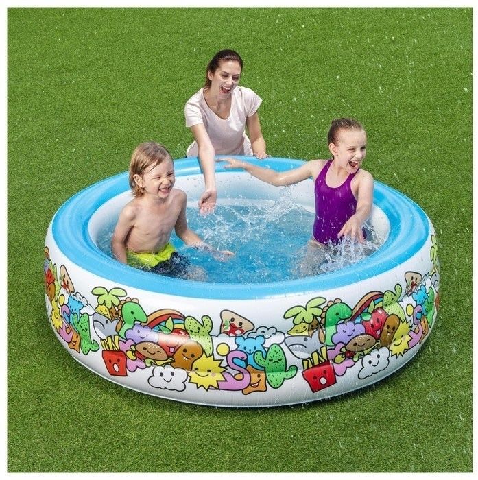 Бассейн детский надувной 196х53 см 700 литр