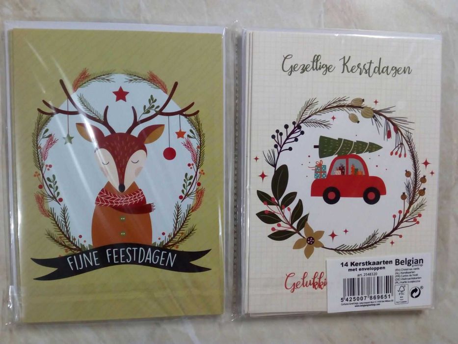 Поздравителни картички за Рожден ден и др.Коледни картички с пликове.