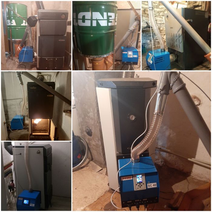 2340лв Самопочистваща Всегоривна Пелетна горелка