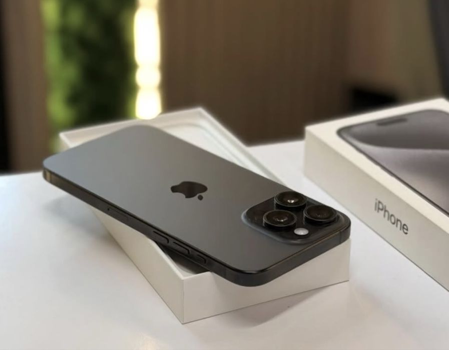 iPhone 15 PRO MAX Black Matte•256GB•Factura Emag•Neverlocked Impecabil