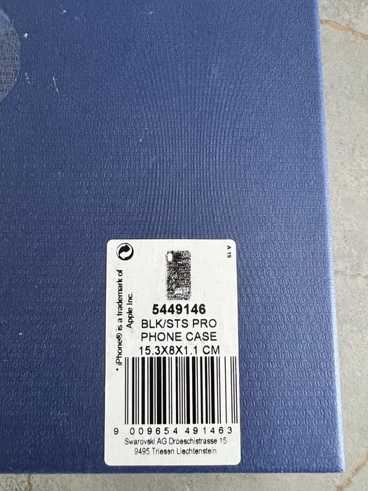 Husa iphone XR swarovski negru