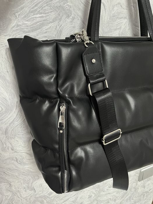 Сумки черные, экокожа, кожзам