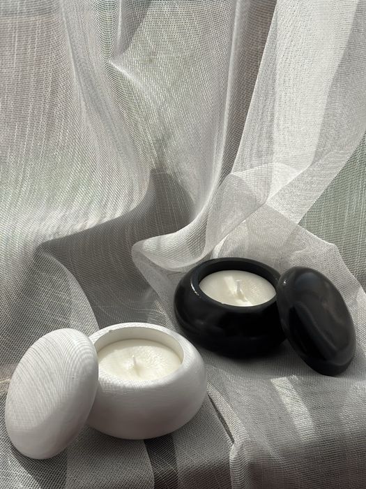 Подсвечник со свечой ,ручная работа