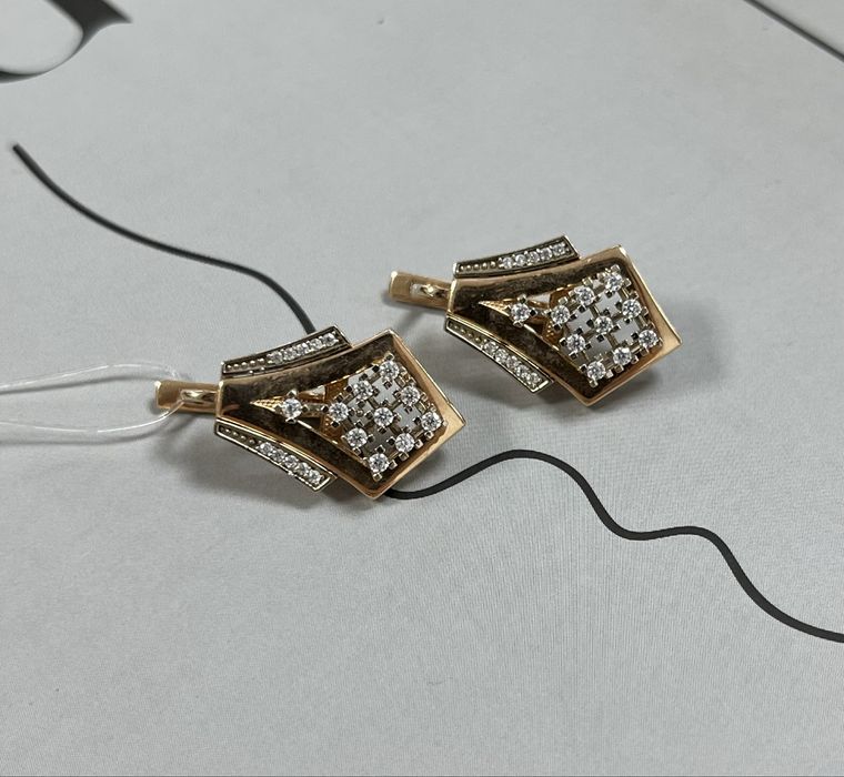 Золотые серьги/Рассрочка без процентов/Bari Bar shop