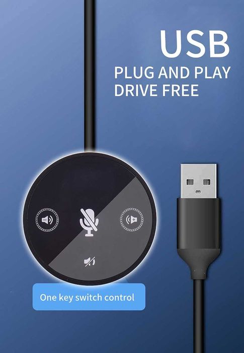 Syskonics USB граничен микрофон с високоговорител