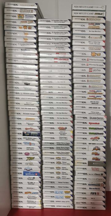 Vand/Schimb Colectie Lot 116 de jocuri (din 351) Nintendo DS ORIGINALE cu CUTIE  in valoare de 3900 euro sau SCHIMB CU DIVERSE PRODUSE sau AUTO