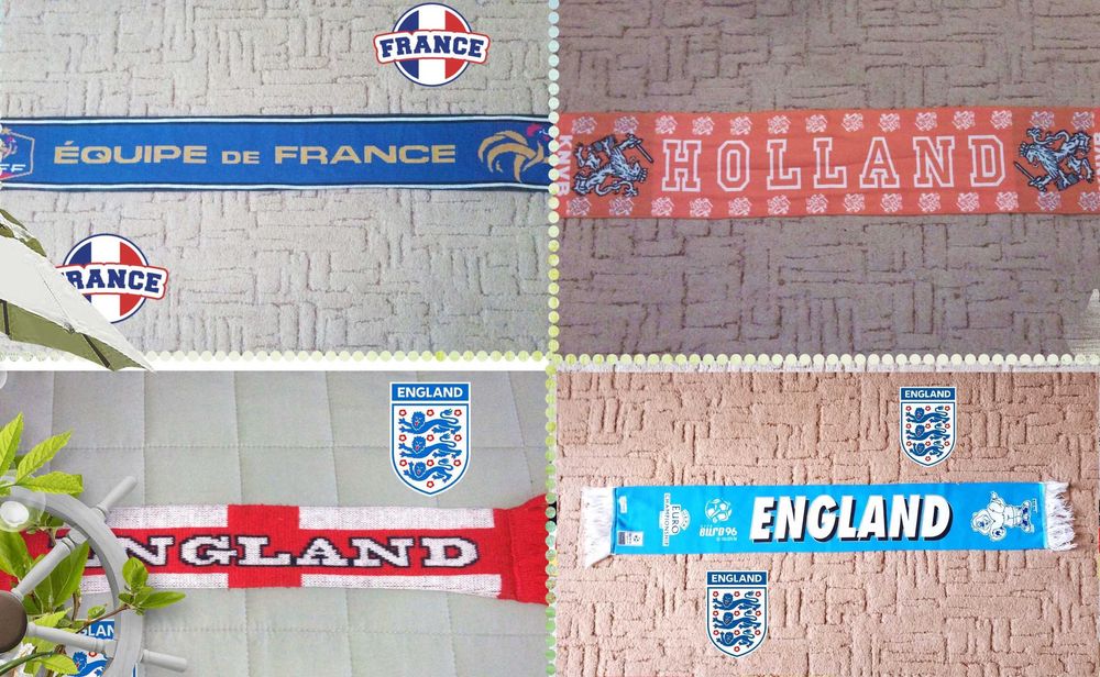 Футболни Фен Шалове FRANCE / ENGLAND / HOLLAND