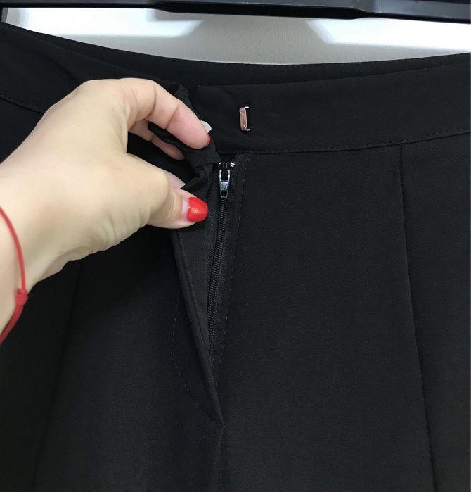 Pantaloni evazati negri marime M pantaloni noi negri evazati 38 evazat