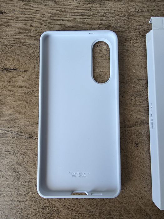 Samsung S25 EDGE husa alba silicon