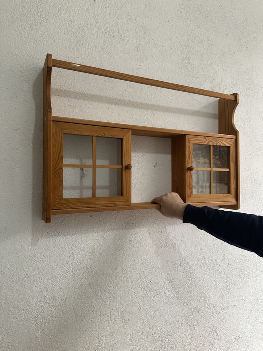 Стенна етажерка от масивно дърво — Scandinavian Rustic