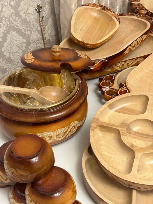 Ағаш ыдыстар, астаулар жалға беріледі