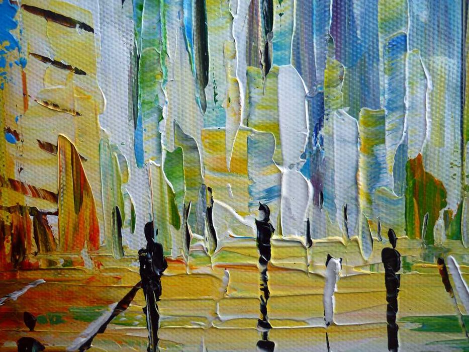 картина маслени бои - Град