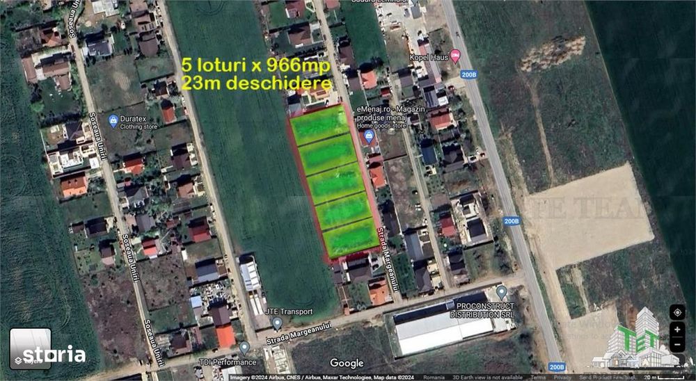 Terenuri cu locatie buna de vanzare in Balotesti
