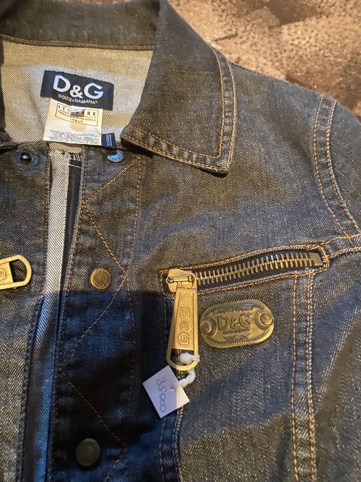 Куртки D&G джинс и кожа