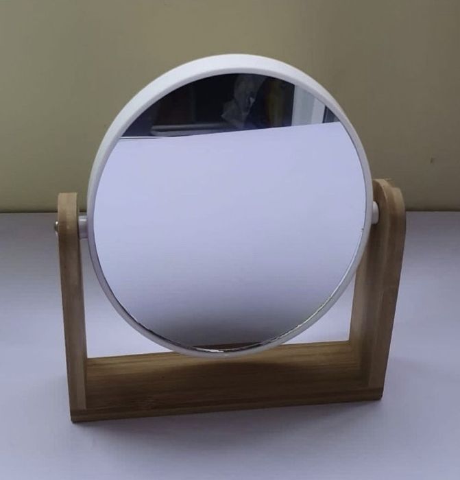 Oglinda de make-up bambus 21x18 cm