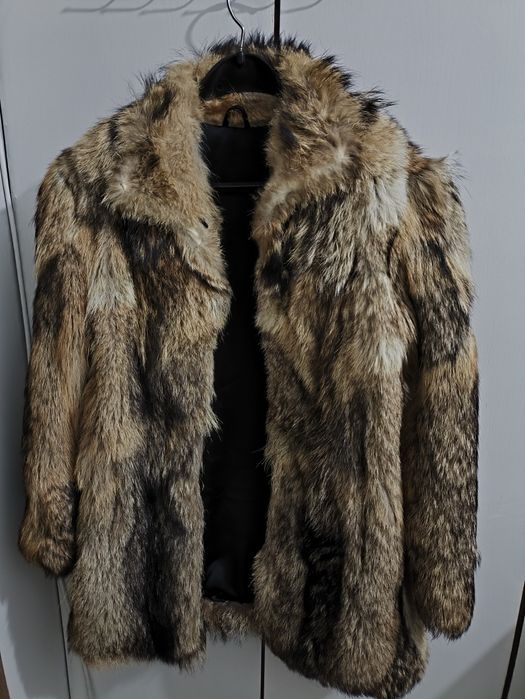 Луксозен кожух от чакал - естествен косъм