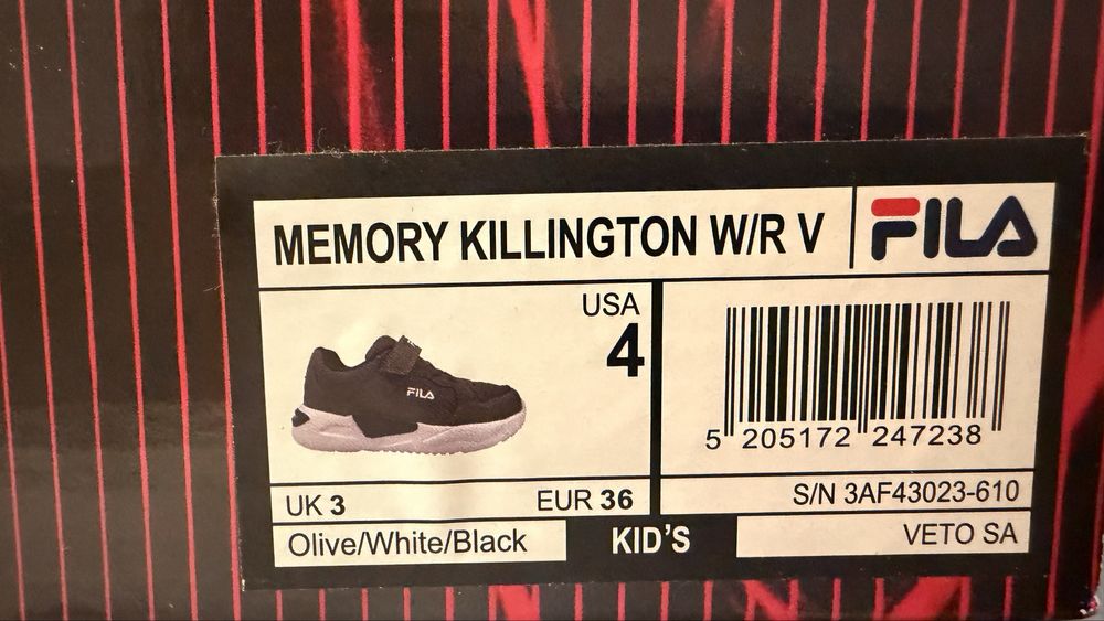 Маратонки Fila, чисто нови, модел Memory Killington