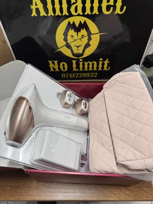 Epilator IPL Philips Lumea series 9900 BRI973/00 NOU Desigilat 450.000 de impulsuri , AMANET NO LIMIT.