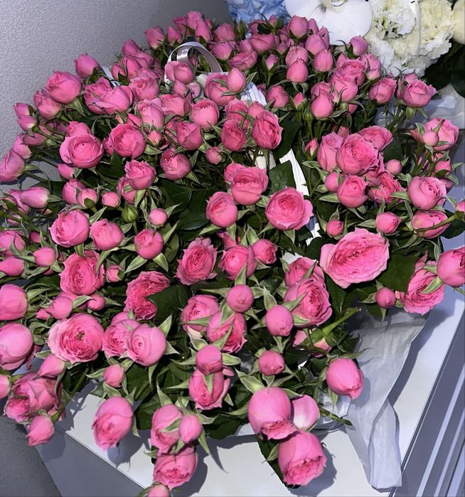 свежие цветы! цветы кустовые. состояние отличное