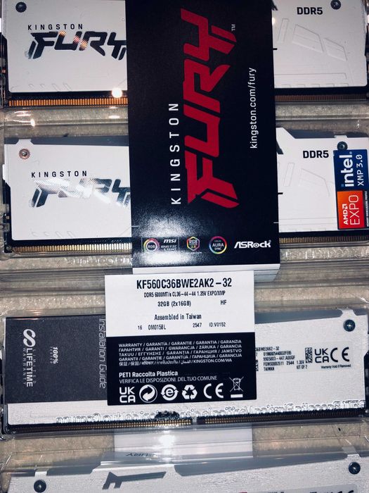 Нови! Рам памети DDR5 32GB Corsair, G.skill, Kingston, Crucial, Klevv
