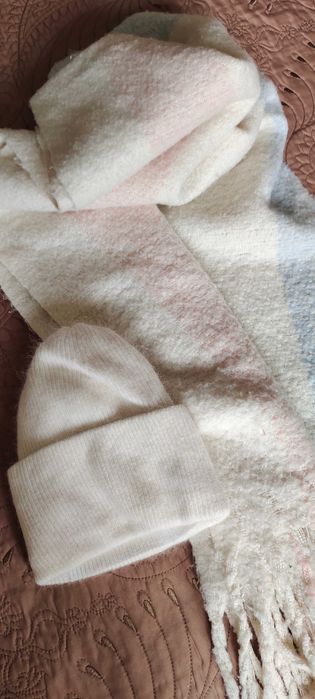 Шапка+шарф зимние